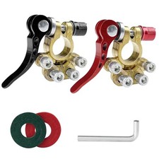 2 pièces Cosse Batterie Cuivre, Connecteur Borne Batterie Rapide Positives 