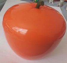 seau à glace  pomme,  vintage de couleur orange