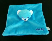 *. DOUDOU PLAT NESTLE NIDAL 2 OURS BLEU BLANC ROUGE ETAT NEUF*