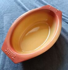 PA1 2BC ⚠️VINTAGE  PLAT A FOUR TALLEC OVALE TERRE CUITE EN TRES BON ETAT  ⚠️