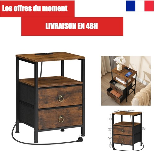 Hoobro table chevet - table, avec