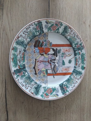 Assiette chinoise porcelaine - assiette,
