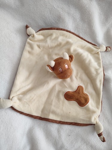 Ancien doudou vache plat - vache,