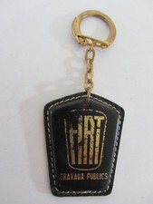 Porte clef cuir fiat travaux - porte,