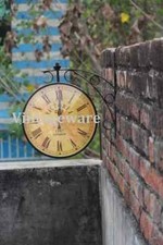 Horloge murale double face 6"