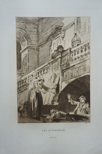 Fragonard gravure - fragonard, (1732-1806)