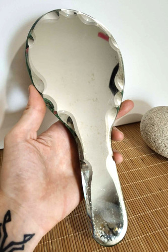 Miroir coiffeuse main - coiffeuse, à