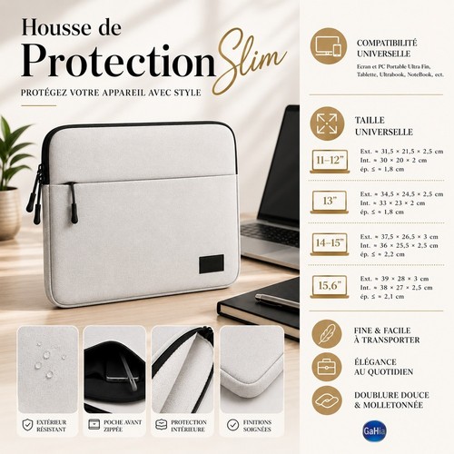 Housse protection ecran pc - housse,
