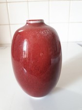 charles hair, vase rouge de cuivre,13cm env