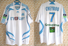 Maillot Olympique Marseille 2007 Cheyrou #7 Neuf Telecom Adidas OM - XL