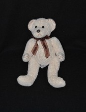 Peluche doudou ours crème