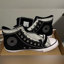 Converse Black Silver Double