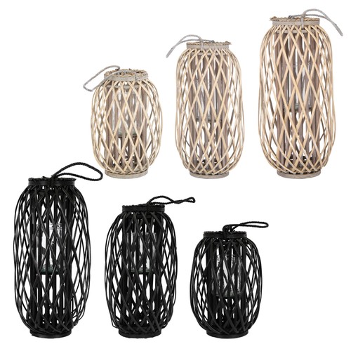 Lanterne osier décoration - lanterne,