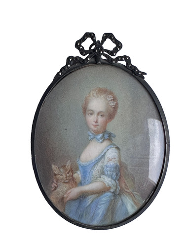 Miniature ancienne fillette - miniature,