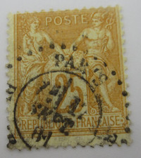 FRANCE TIMBRE N° 92 - CACHET D'ESSAI PARIS - PL. DE LA BOURSE - SAGE - TYPE II