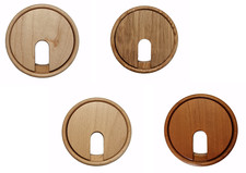 Passe cable Bureau Kabeldurchlass Rond Boite de Câble Bois Table de Bureau