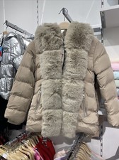 Manteau doudoune beige - doudoune,