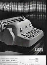 PUBLICITE AD MACHINE A ECRIRE IBM  ART DE LA TABLE ERCUIS