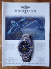 7/1996 PUB MONTRE BREITLING WATCH AEROSPACE PAN FRECCE TRICOLORI ORIGINAL AD