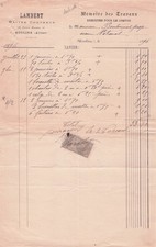 03 ALLIER MOULINS, couvreur, Lambert 1896 toiture, tuiles