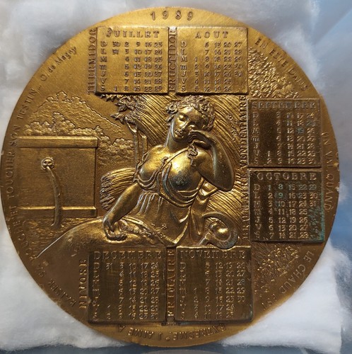 Médaille calendier 1989 - 1989, en