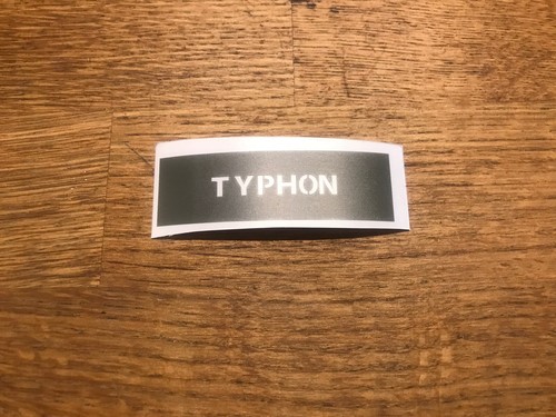 Pochoir logo typhon - pochoir, « typhon