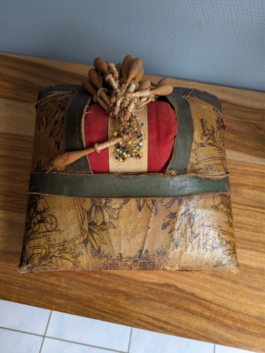 Ancien coussin dentellière - coussin,