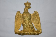 PLAQUE DE SABRETACHE OFFICIER HUSSARD & CHASSEUR-SECOND EMPIRE-NAPOLEON III-1870