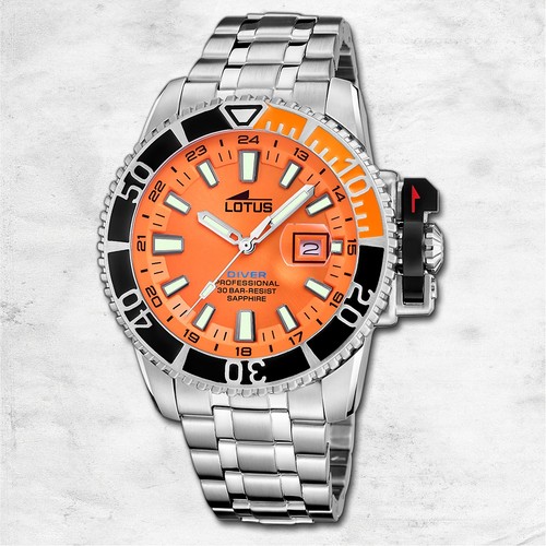 Lotus inox silicone montre - inox,