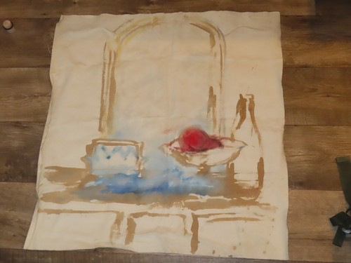 Peinture aquarelle sur tissu - aquarelle,