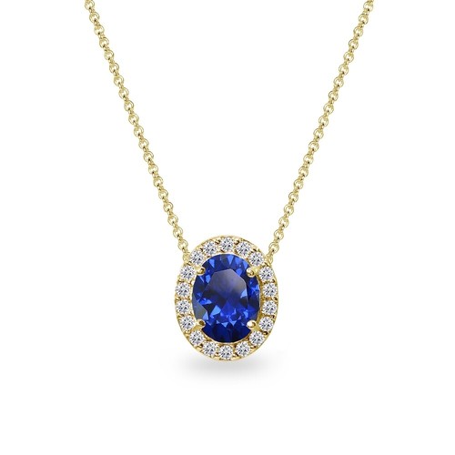 Collier pendentif oval - pendentif, en
