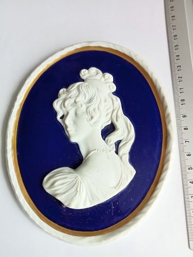Médaillon porcelaine weiss - porcelaine,