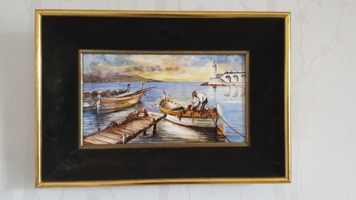 Ancien peinture sur porcelaine - ancien,