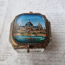 BOITE COFFRET Bordeaux Exposition 1895 Fixé Sous Verre Victorian 19thC 