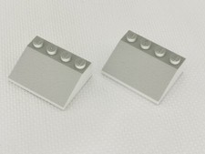 LEGO TRAIN 7740 LOT DE DEUX BRIQUES DE TOIT GRISES A 30°X4