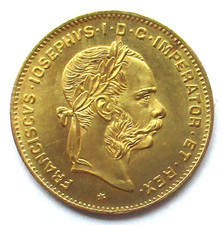 Autriche Or 4 Florins 10 Francs 1892 François Joseph