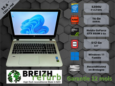 [BREIZH REFURB] PC Portable HP 15-K 15" SSD Windows 11 + Office - Garantie 1 an