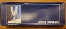 cristal d'Arques 6 x verres 12cl modèle pompadour