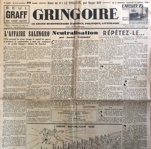 Journal gringoire 1936 - journal, 09/10/1936