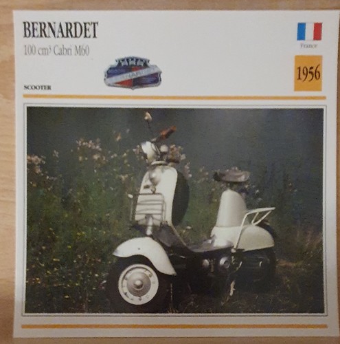 Carte moto bernardet 100 cm3 - carte,