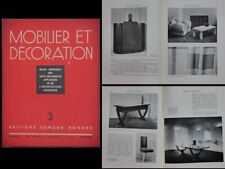 MOBILIER ET DECORATION n°3 1936 RENE DROUET, HELENE HENRY, ANDRE ARBUS, CHABERT