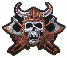 large JUMBO SKULL VIKING WITH