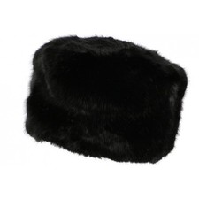 Toque Fourrure Noire Femme Doublure Polaire Classe Tendance Andrea-Taille unique