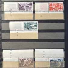 Timbres France P À, coins