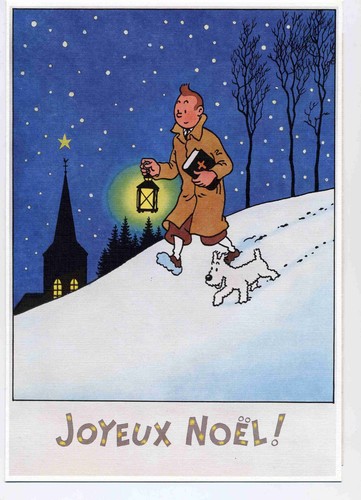 Carte voeux hergé - de,