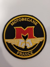 Patch Thermocollant Brodé Motobecane Vintage Noir 8cm 