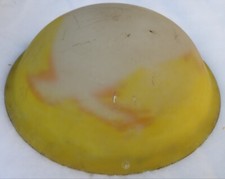 Vasque lustre pâte de verre signée Rethondes.  Art déco.