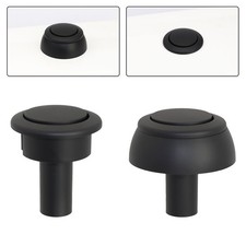 Bouton WC chasse d'eau chromé