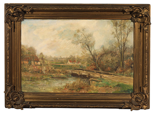 Ancien tableau huile - À, l’huile