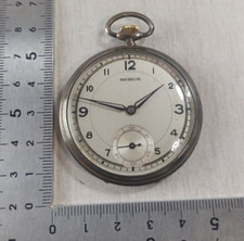 Ancienne montre gousset mécanique chronomètre, Robur Suisse, en argor